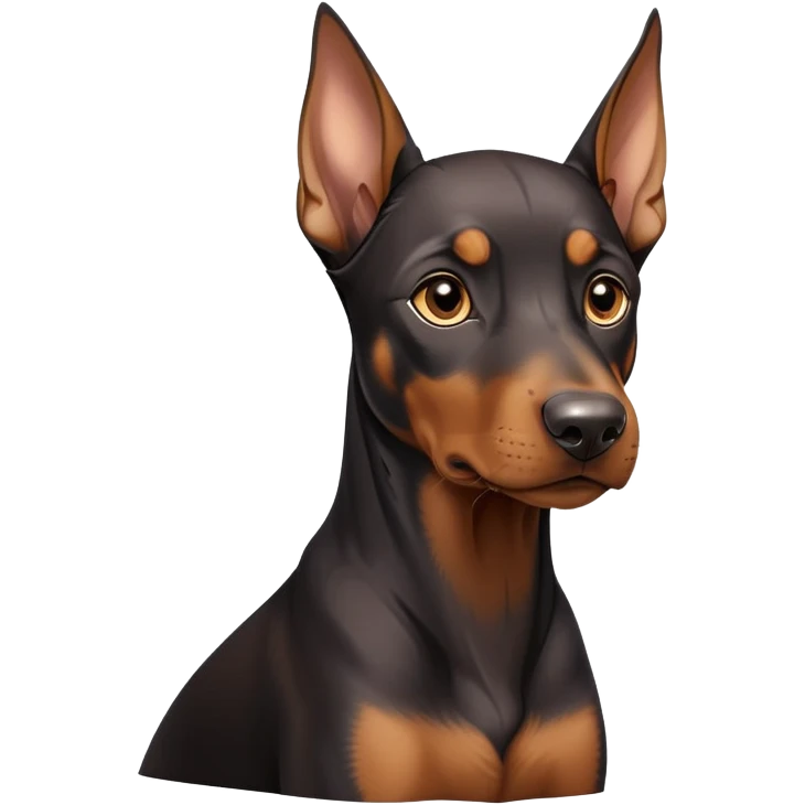 cinematic-noble-doberman puppy-portrait-emoji,-poised-and-regal,-with-a-strong,-athletic-build-and-a-lustrous,-well-groomed-black and tan fur,-deep-set-soulful-brown-eyes,-simplified-yet-sharp-and-sophisticated-features,-highly-detailed, emoji