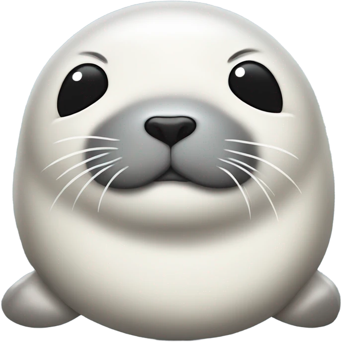 very tired seal lying down emoji
