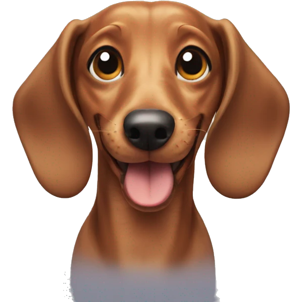 Happy dachshund  emoji