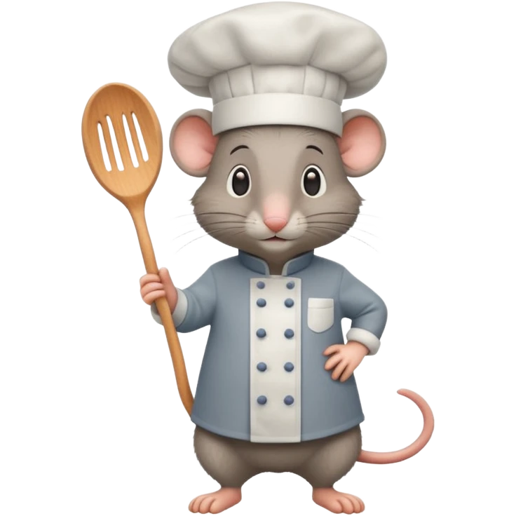 full body of ratatouille mouse, front view emoji