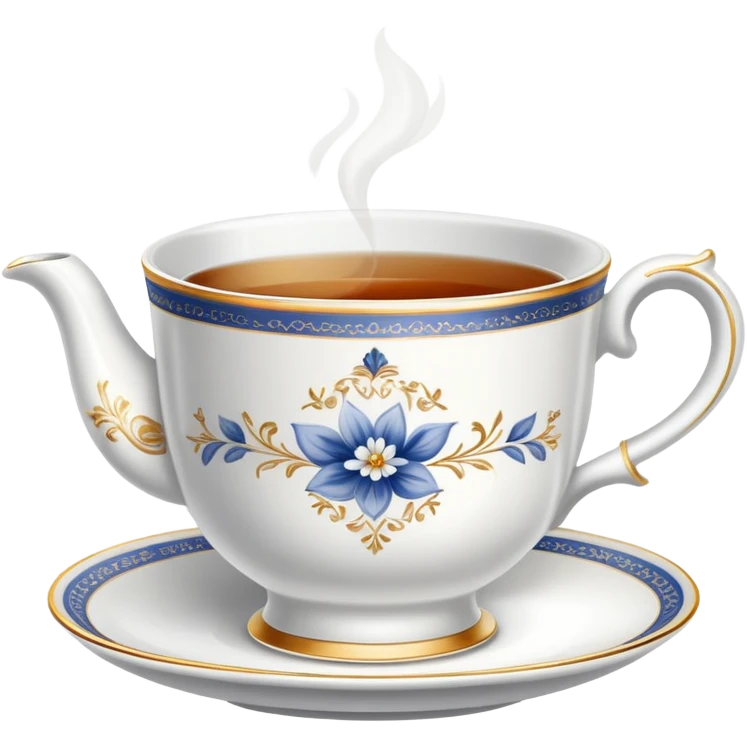English tea cup with tea emoji