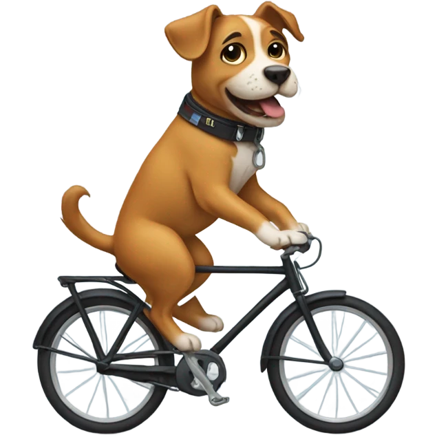 dog on a bike emoji
