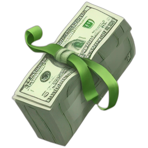 wad of dollars emoji