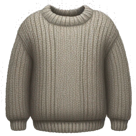 oversized sweater emoji