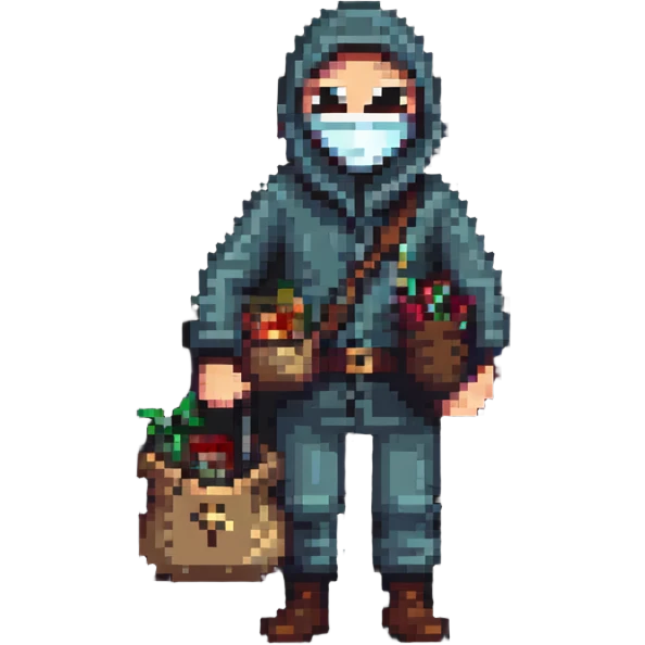robber with mask and bag of loot emoji