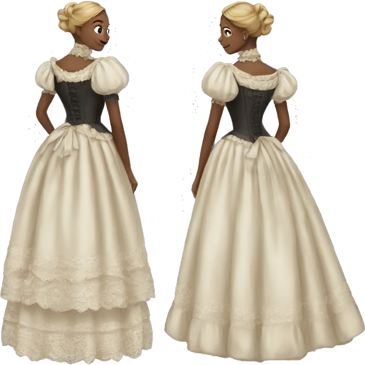 Victorian dress emoji