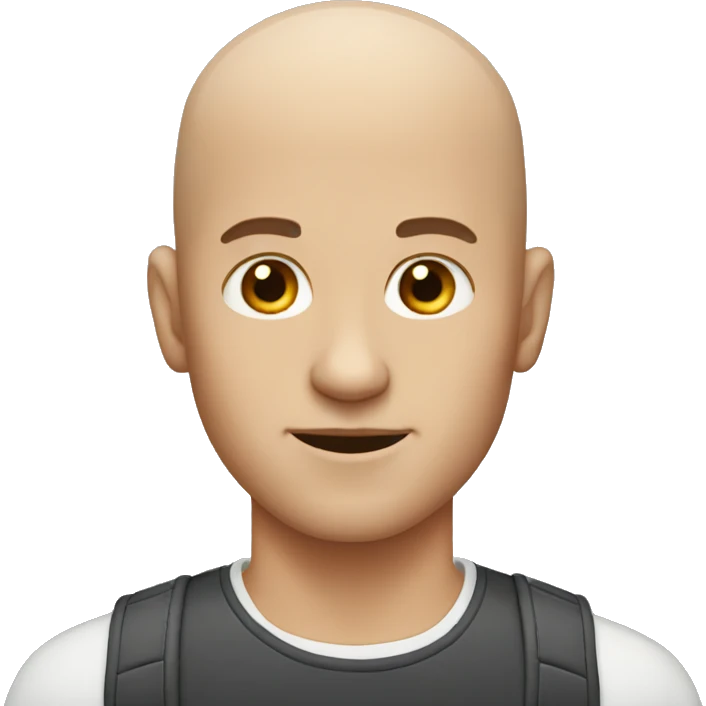 men with no hair emoji