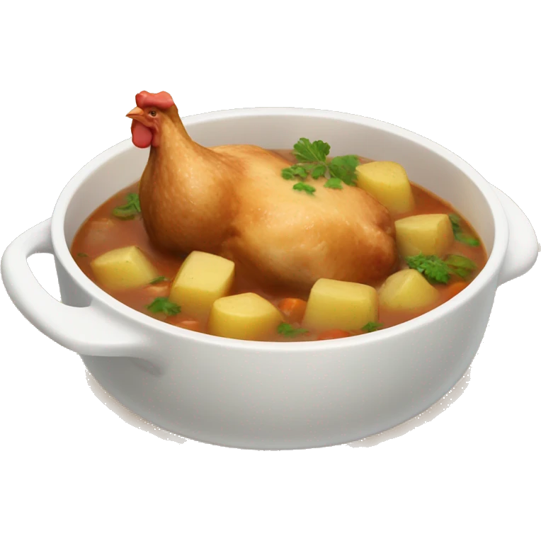 chicken chunk stew with potatoes emoji