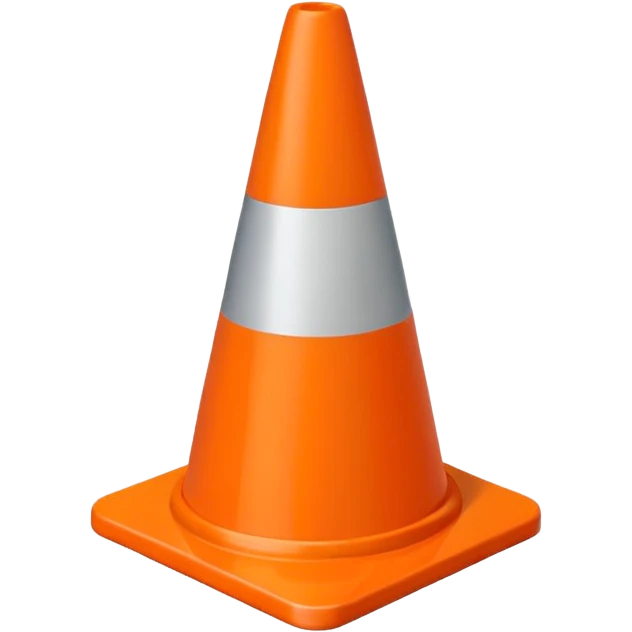 Traffic cone emoji