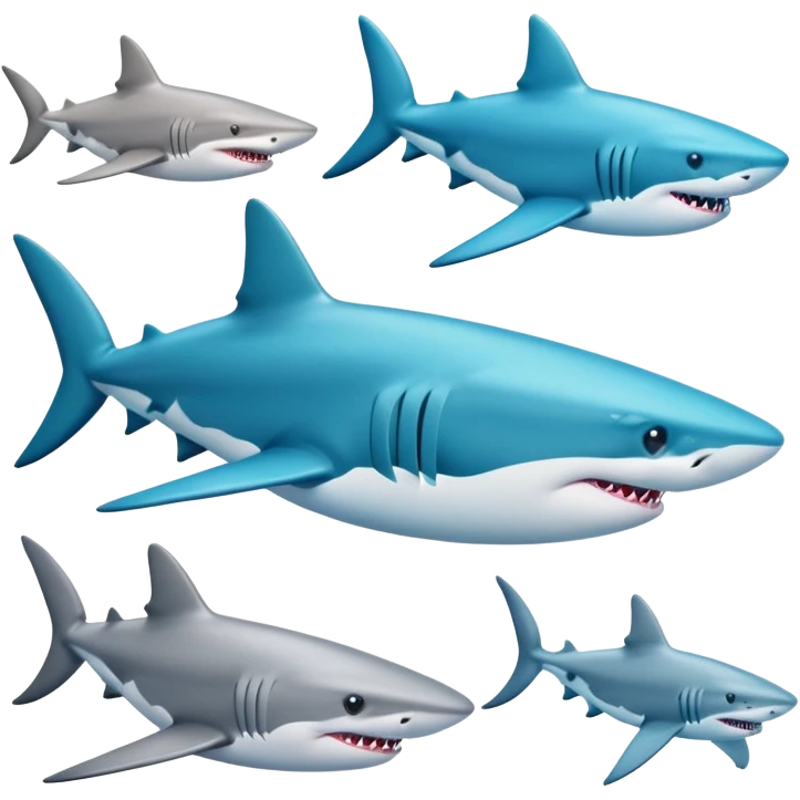Sharks with shoes on emoji