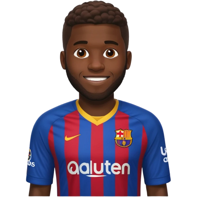 umtiti в фотболке барселоны emoji