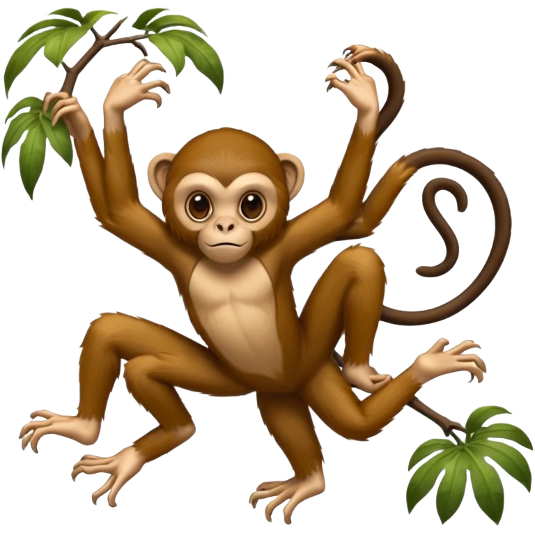 Spider monkey emoji