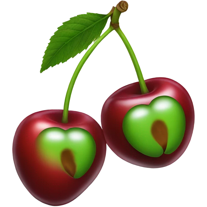 Two Cherries on a stem emoji
