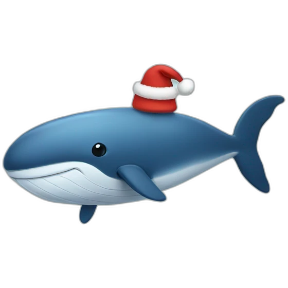 christmas whale emoji
