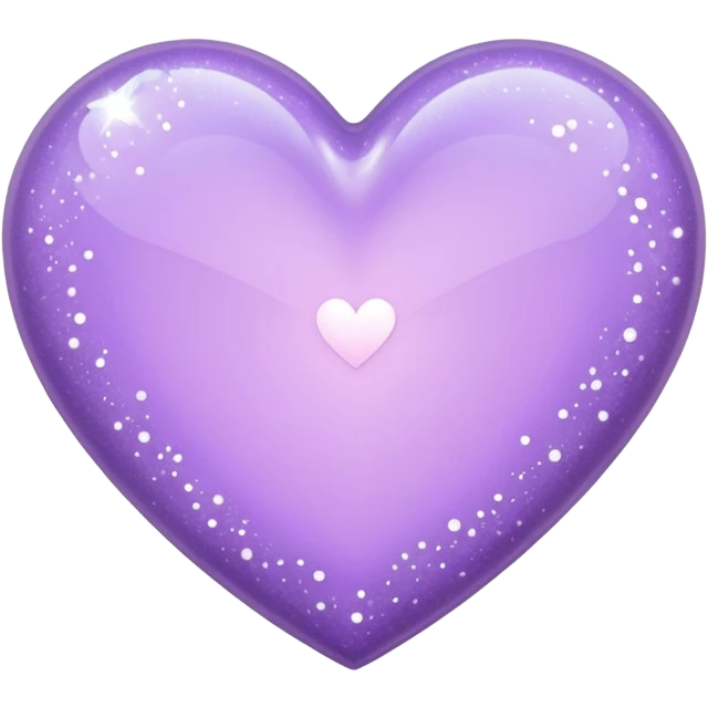 Light purple heart with sparkles  emoji
