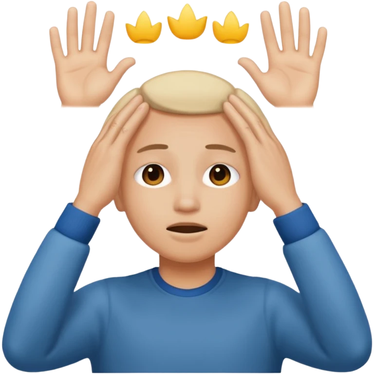 Visage avec des main sur les yeux  emoji