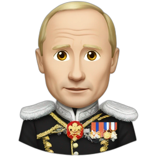 putin with garter holder emoji