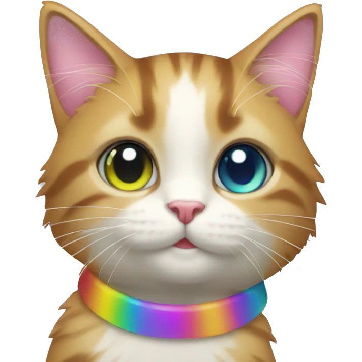 rainbow party cat emoji