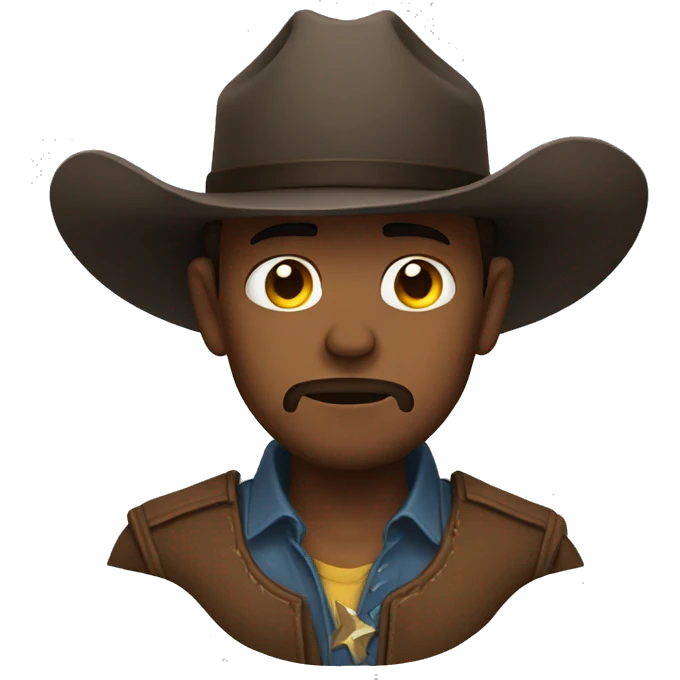 Sad cowboy emoji
