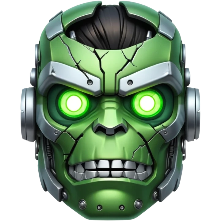 Robot Ghost Hulk Terminator Face emoji