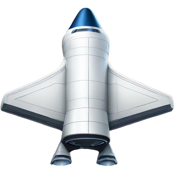 Space X Starship flying emoji