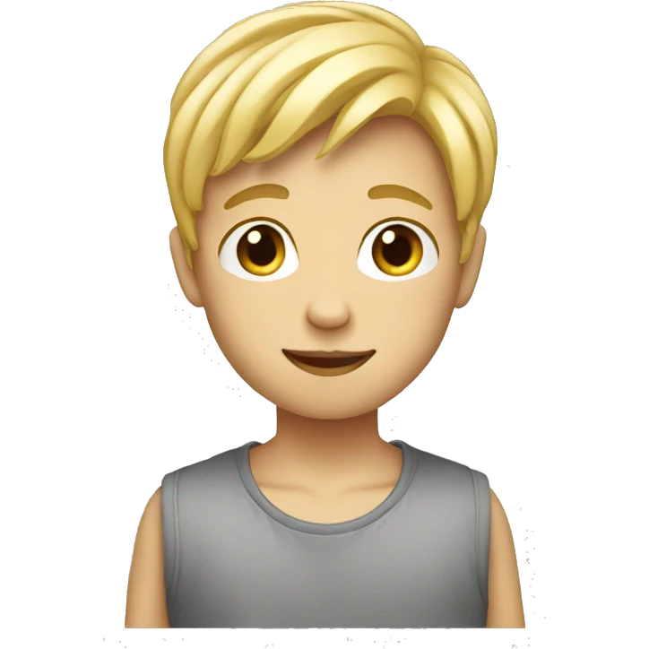Boy blonde emoji