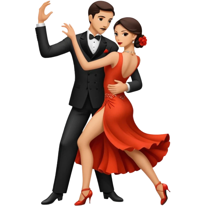 Pareja bailando tango emoji