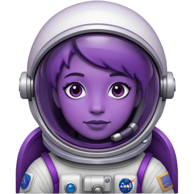 astronauta violeta emoji