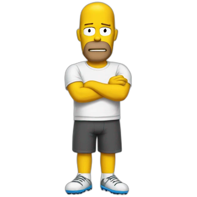 Homer qui fait du foot emoji