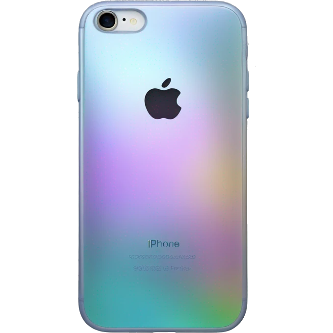 Iridescent iPhone emoji
