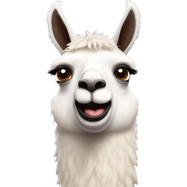 Llama heart eyes emoji