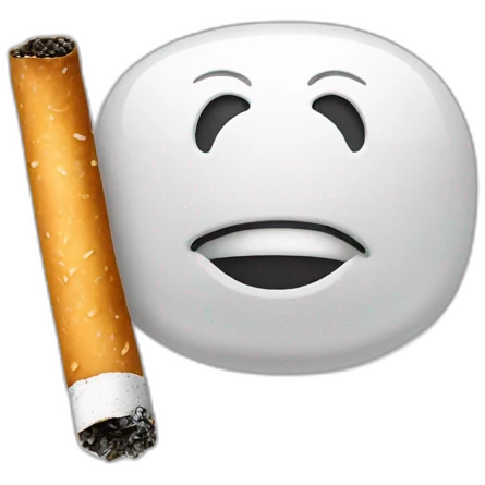 Chat qui fume cigarette emoji