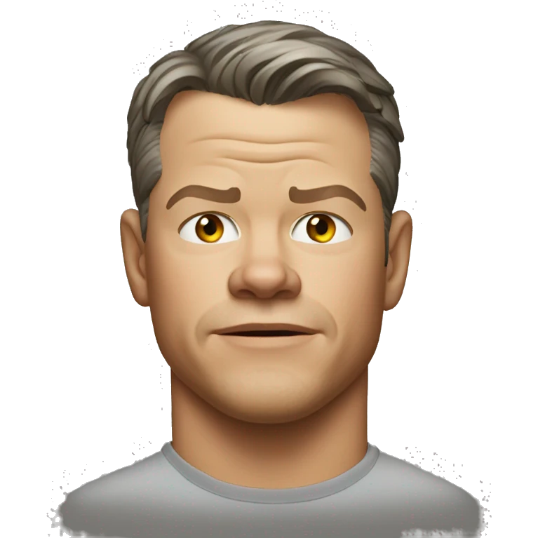 Matt Damon nodding emoji