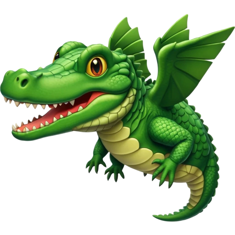 Flying crocodile  emoji