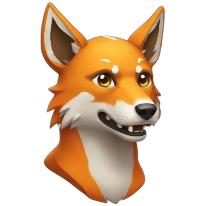Pumpkin wolf emoji