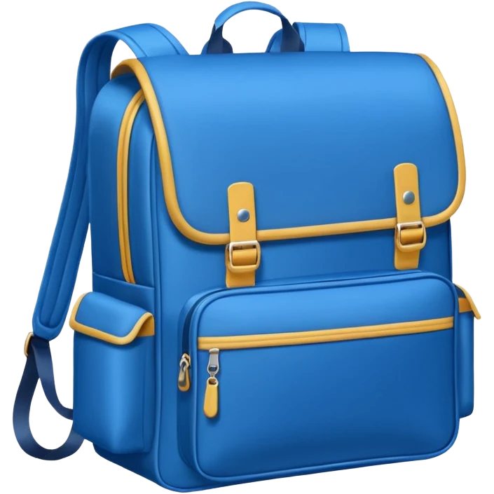 blue school bag emoji