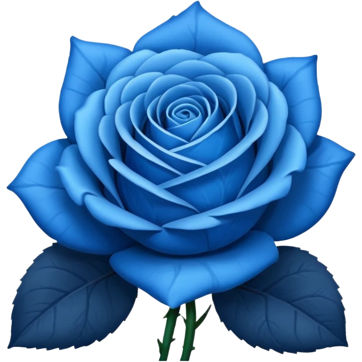 Blue rose emoji