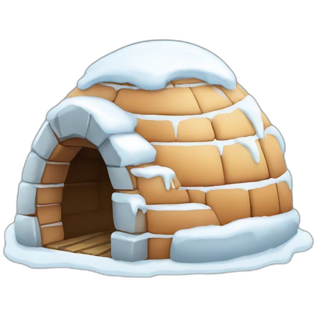 igloo looking at it  emoji