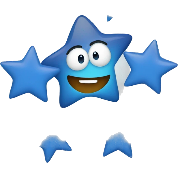Blue stars emoji