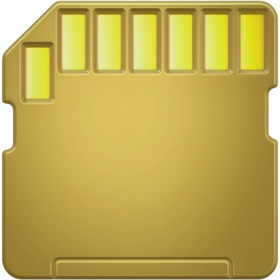 memory card gold emoji