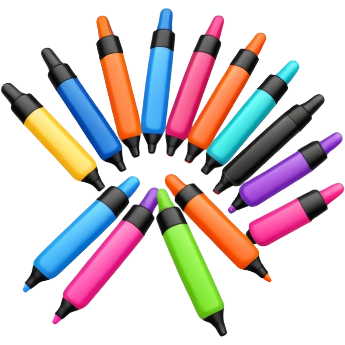 Scented marker emoji