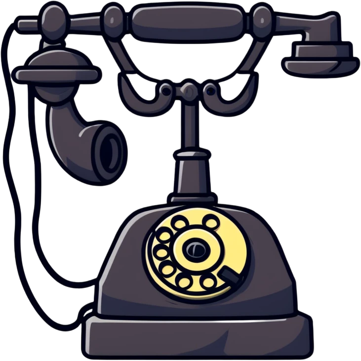 old rotary phone emoji