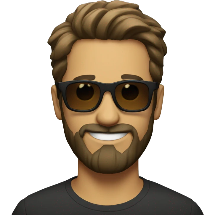 solo smile with beard and sunglasses emoji