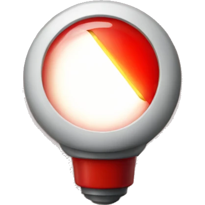 red flash light  emoji