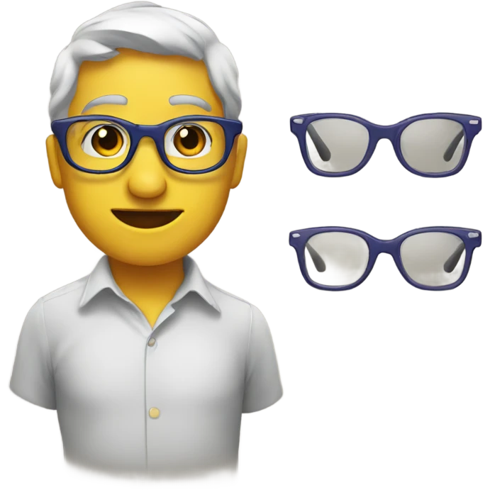 New year glasses emoji
