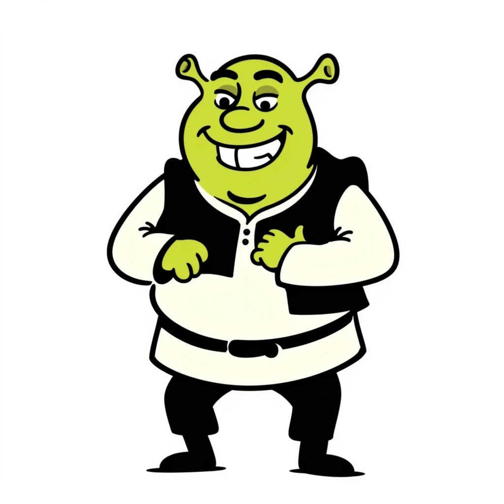 zesty looking Shrek emoji