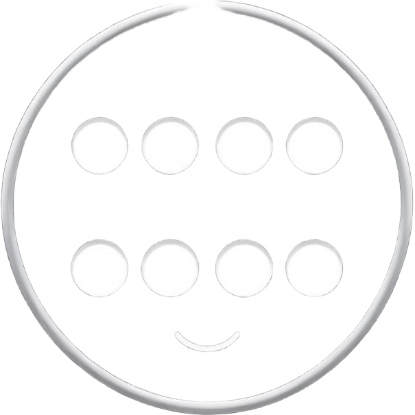 Dark mode icon, flat, white. emoji