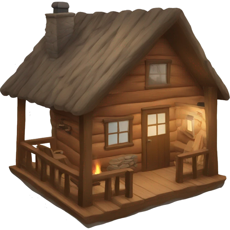 cozy cabin emoji