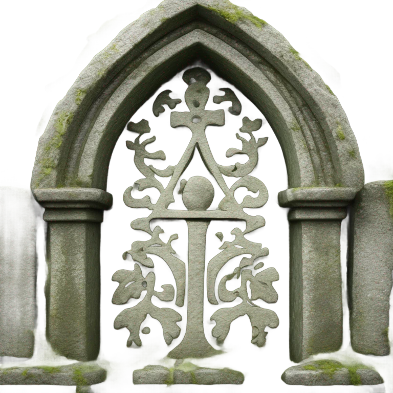 Gothic gravestone emoji