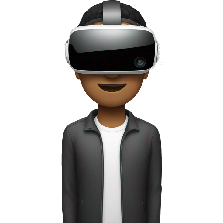 Person with vr headset on emoji